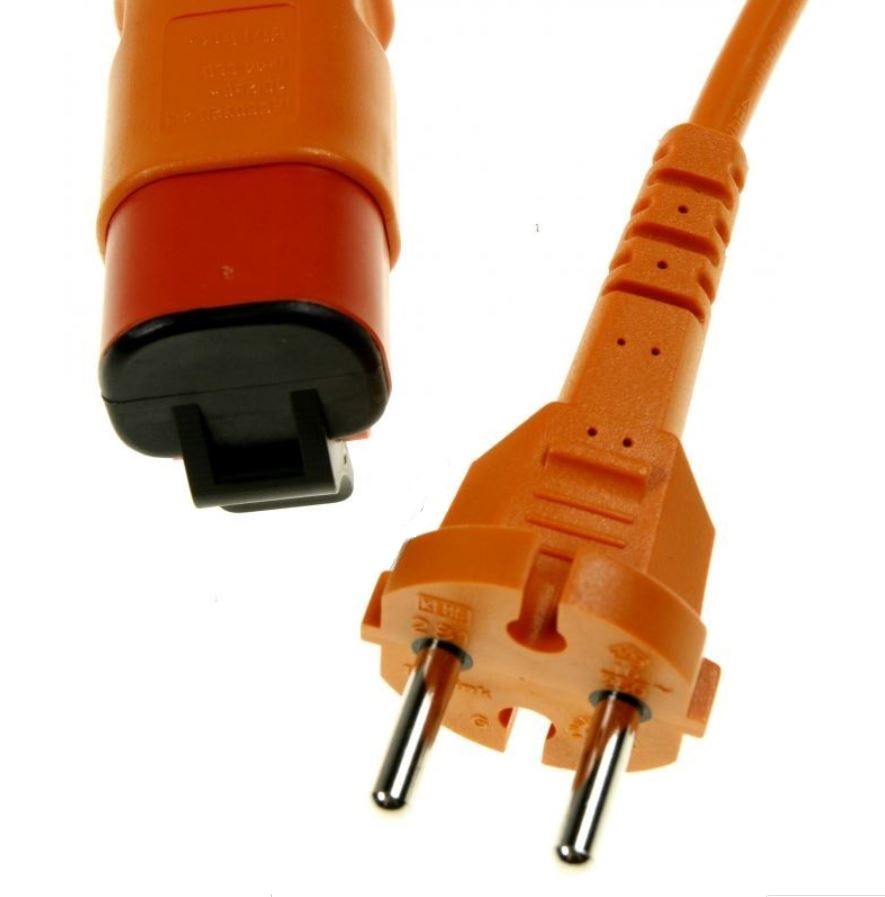 Câble d'alimentation pour aspirateurs Nilfisk GD5 / GD10 2*1 - Référence d'origine Nilfisk : 22156201