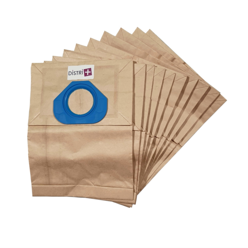 Sac aspirateur compatible avec Nilfisk GM80, GM90, GA70, GA71, GD90, GS80, GS90. - La pochette de 10 sacs papier