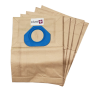 Sac aspirateur compatible avec Nilfisk GM80, GM90, GA70, GA71, GD90, GS80, GS90. - La pochette de 5 sacs papier