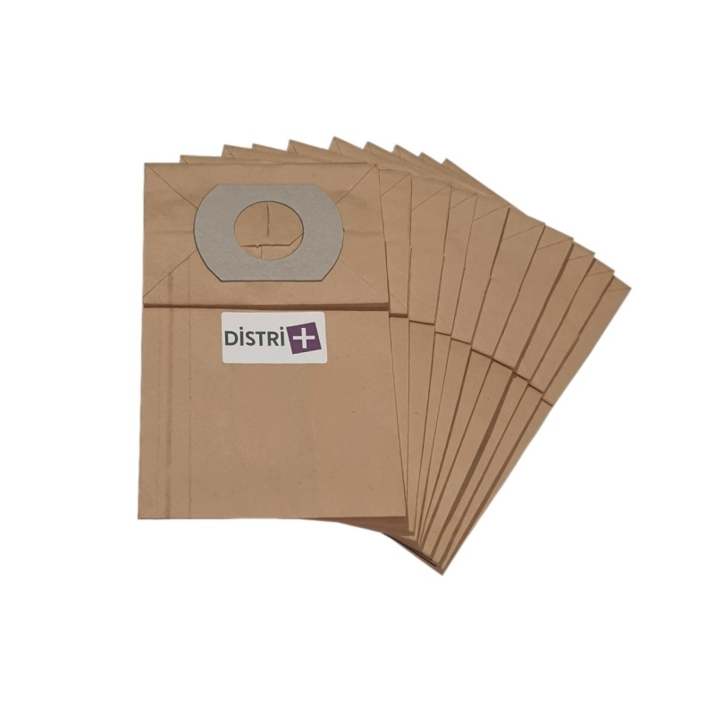 Sac aspirateur compatible avec AKA/EIO HSS13, HSS14 - CHROMEX AB500CH37, AB700, CH146 - FIRSTLINE... - La pochette de 10 sacs papier