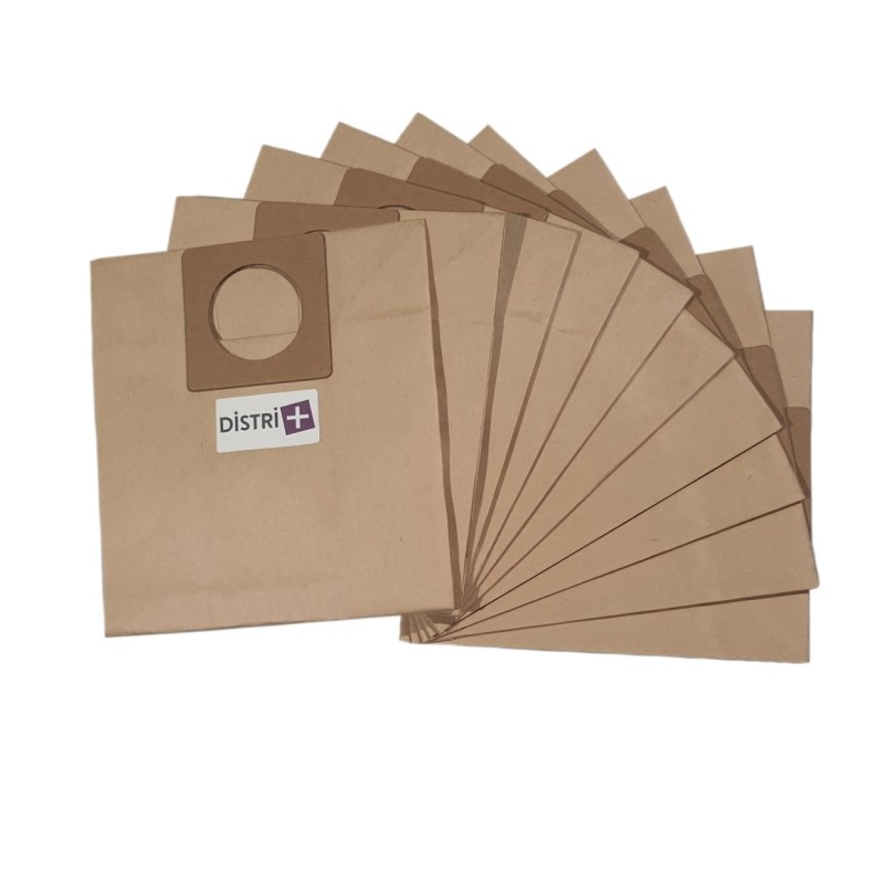 Sac aspirateur compatible avec AKA/EIO 1300, 4020 - ALASKA - ALTIC - CHROMEX AT2001, CH...- DICAFF...  - La pochette de 10 sacs papier