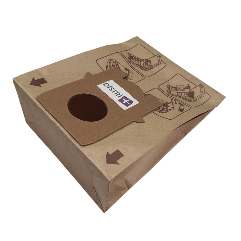 Sac aspirateur compatible avec BAUKNECHT TA, TE - BOREAL- EXPRESS- HOLLAND ELECTRO 5000, 6000 (Série)... - La pochette de 10 sacs papier