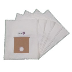 Sac aspirateur compatible avec BIRUM BR242E, BR243E - CURTISS E135, LUX120, HORN120 - FIRSTLINE... - La pochette de 5 sacs microfibre