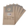Sac aspirateur compatible avec ROWENTA RB01 à RB33, RS05 à 09 - CHROMEX CH248, GASBY -CALOR- DE LONGHI... - La pochette de 5 sacs papier