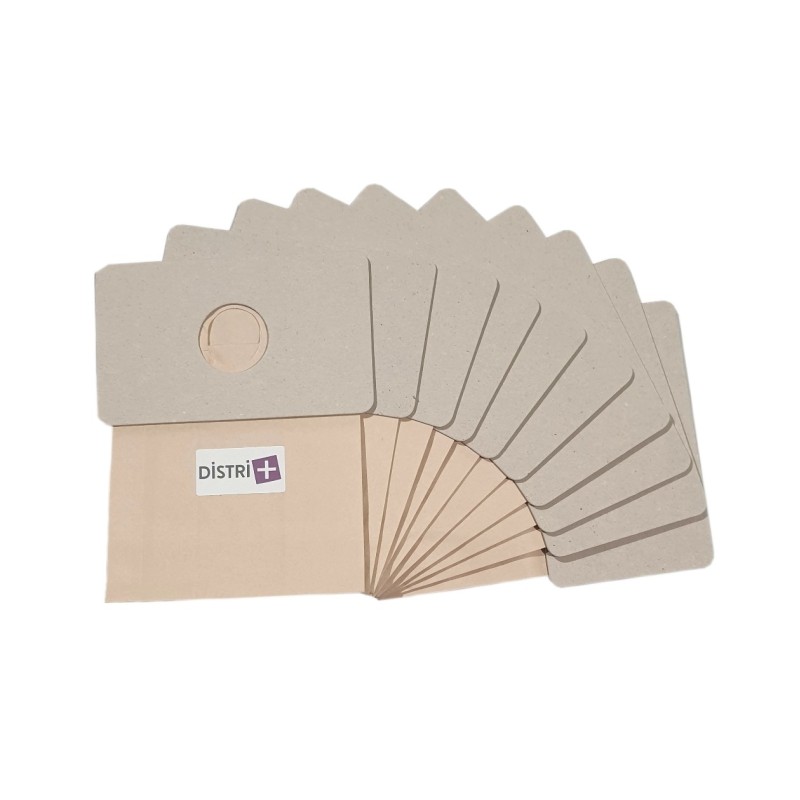 Sac aspirateur compatible avec CHROMEX AT1000, AT1400 - SHG ABS500, AB500 - SIEMENS ST32 - HITACHI... - La pochette de 10 sacs papier