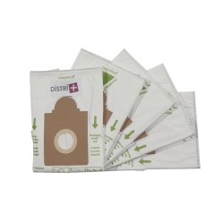 Sac aspirateur compatible avec AKA EIO 1400ELECT, BS48, BS55/3, DOMATIC, VISION - CHROMEX CH263 BS83/1... - Pochette de 5 sacs microfibre
