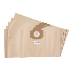 Sac aspirateur compatible avec BLUEWIND BWD20 - GISOWATT LAVAMATIC - VETRELLA 4040, 4152, 4195, TRITON - La pochette de 5 sacs papier