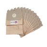 Sac aspirateur compatible avec BAUKNECHT - ROWENTA DYMBO, RS005, RS007, ZR74.5 - DE LONGHI QUICK ... - La pochette de 10 sacs papier