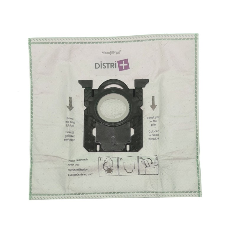 Sac aspirateur compatible avec Philip S-Bag - Electrolux Sbag, Excellio - AEG Tornado Airmax, Bolido... - Pochette de 5 sacs microfibre