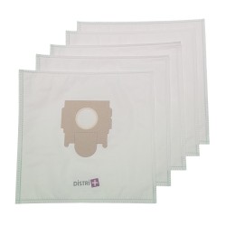 Sac aspirateur compatible avec MOULINEX POWER CLEAN, AK2, AK6, AK7, AK8, ASCOT, CHAMONIX, POWERSTYLE.. - Pochette de 5 sacs microfibre