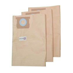 Sac aspirateur compatible avec AQUAVAC EWT GOBLIN : CGNT45120303, INDUSTRIAL 30, INDUSTRIAL 35 INOX... - La pochette de 3 sacs papier