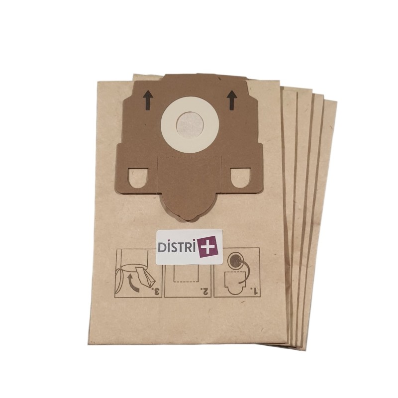 Sac aspirateur compatible avec TORNADO SERENYS 2810 à 2891, MAGNUM 4000 - VOLTA GEMINI, U2810, U2830... - La pochette de 5 sacs papier