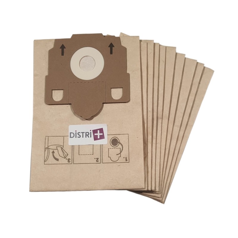 Sac aspirateur compatible avec TORNADO SERENYS 2810 à 2891, MAGNUM 4000 - VOLTA GEMINI, U2810, U2830... - La pochette de 10 sacs papier