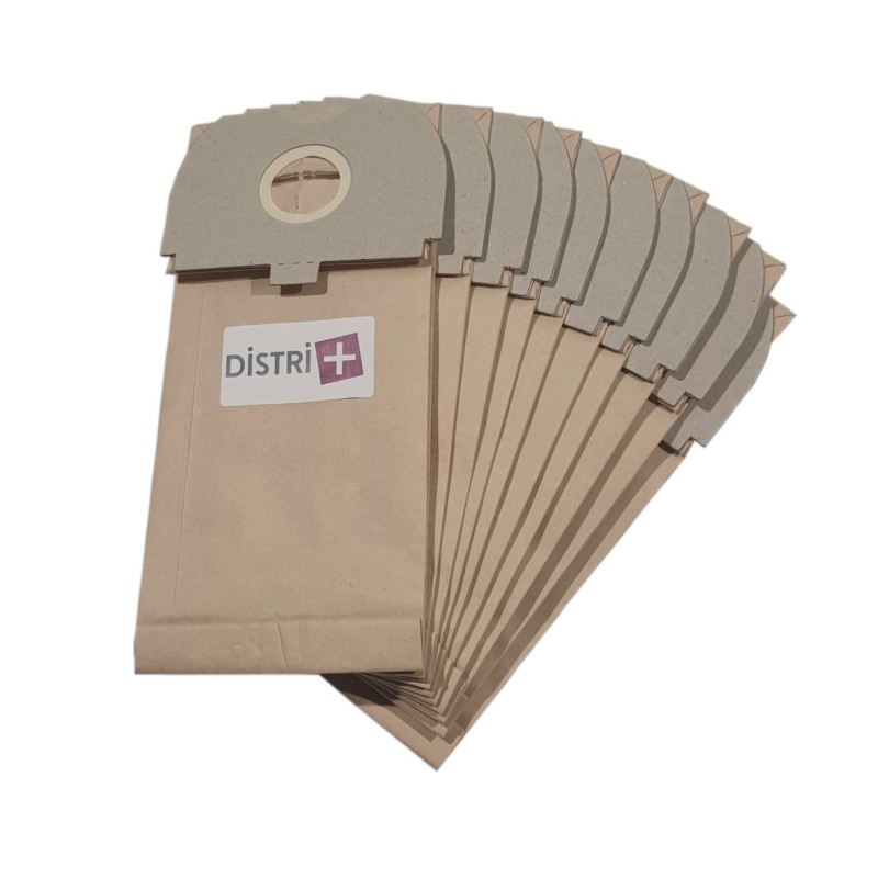 Sac aspirateur compatible avec BOSCH / SIEMENS TYP R, IDEA, BSB1000 à BSB1999, SUPER COMPACT, VR9... - La pochette de 10 sacs papier