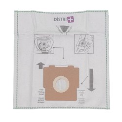 Sac aspirateur compatible avec ZELMER AERO, CM44, COBRA, MAGNAT, FLIP, MARLY, FVC1600, MODEL 719...- La pochette de 5 sacs microfibre