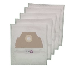 Sac aspirateur compatible avec ELECTROLUX MONDO, CONTOUR, E46, E49 - TORNADO ELYPS, GLOBE TROTTER... - La pochette de 5 sacs microfibre