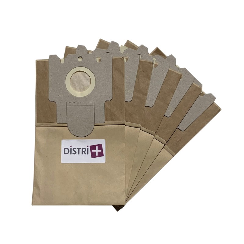 Sac aspirateur compatible avec MIELE S140 à S165, S168, S190, S198, TYP E, TYP K/K, ALLERGY CONTROL - La pochette de 5 sacs papier