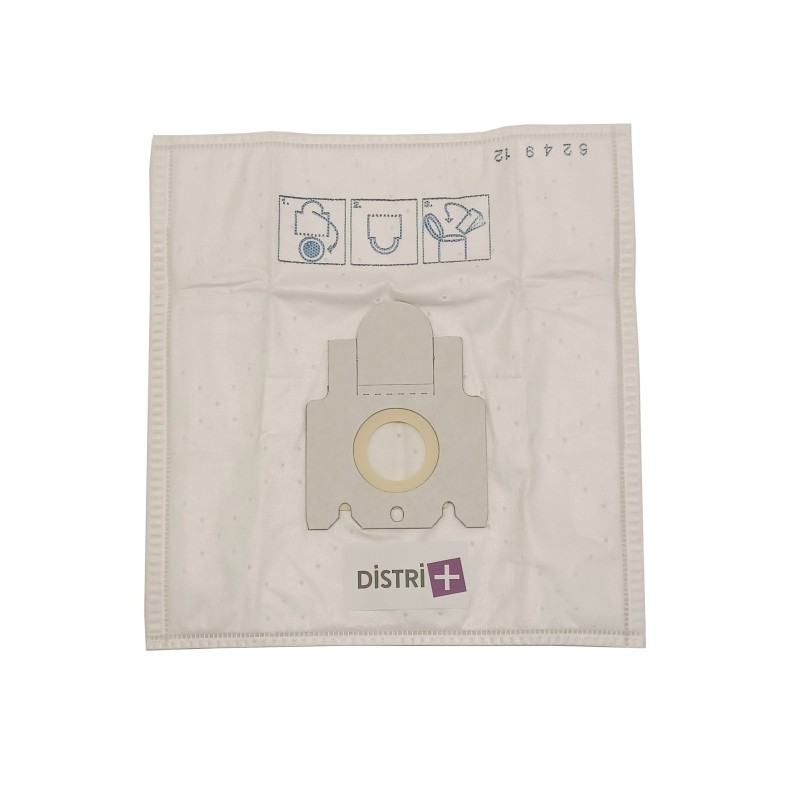 Sac aspirateur compatible avec MIELE S140 à S165, S168, S190, S198, TYP E, TYP K/K, ALLERGY CONTROL - La pochette de 5 sacs microfibre