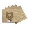 Sac aspirateur compatible avec MOULINEX ATMOSPHERE 1600, EJC, EJD - MENALUX BT206, T206 - La pochette de 6 sacs papier