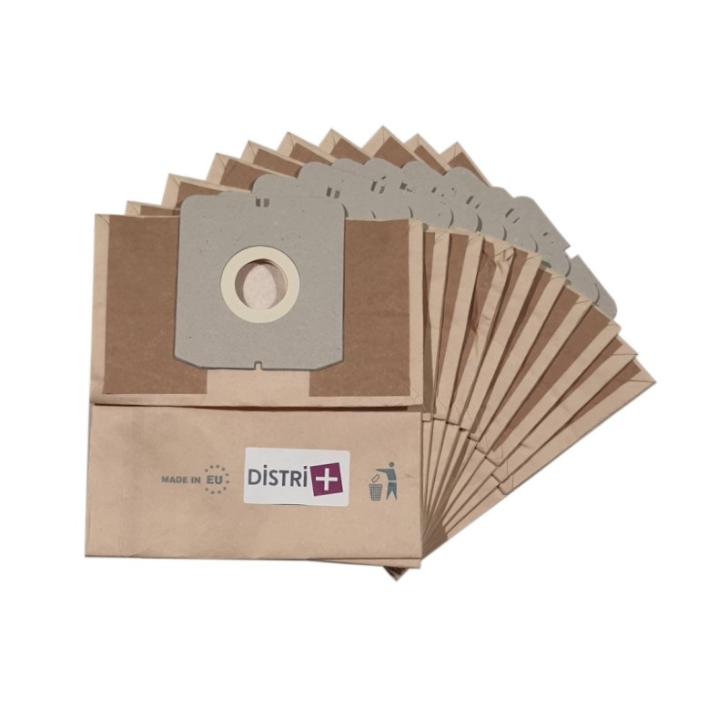 Sac aspirateur compatible avec DOMEOS ASP2000, ASP2010 - ELCOTEC ORION 1500 - ZELMER ORION Z1500, TWIST - La pochette de 10 sacs papier