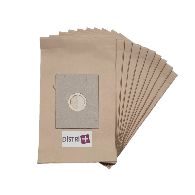 Sac aspirateur compatible avec BOSCH / SIEMENS TYP K, ARRIVA, BIG BAG, SMILY, SUPER SX, MINI MOUSY... La pochette de 10 sacs papier