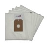 Sac aspirateur compatible avec BOSCH / SIEMENS TYP K, ARRIVA, BIG BAG, SMILY, SUPER SX, MINI MOUSY... La pochette de 5 sacs microfibre