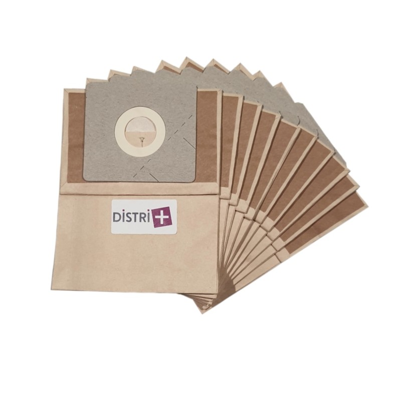 Sac aspirateur compatible avec EUREKA / FAR JVC2007.1, JVC2007.2, JVC2007.3 - TOKIWA CH717, CH718, J140.. - La pochette de 10 sacs papier