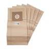 Sac aspirateur compatible avec Karcher 2000E, 3501, K300, NT200, NT351, 69040720, etc. - Flex : S35, S36, S42, VC35, VCE352, etc. - pochette de 5 sacs papier