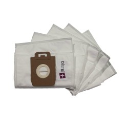 Sac aspirateur compatible avec Nilfisk POWER P10, P12, P20, P30, P40... - La pochette de 5 sacs microfibre