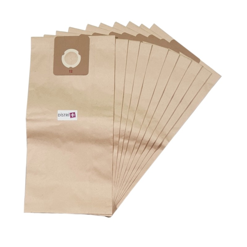 Sac aspirateur compatible avec Colgate P22, P29, P37, P41- ICA/Soteco : SA400, KTRI03166, G35EP, GP1/35, GS1/33H. - Ghibli : AS18, AS27, AS58, AS60... - pochette de 10 sacs papier