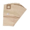Sac aspirateur compatible avec Colgate P22, P29, P37, P41- ICA/Soteco : SA400, KTRI03166, G35EP, GP1/35, GS1/33H. - Ghibli : AS18, AS27, AS58, AS60... - pochette de 10 sacs papier