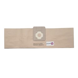 Sac aspirateur compatible avec Sorma 510, Sorma 520 - Wetrok Monovac 6, Monovac 9, Bantam 6, Bantam 9, Duovac 6, Duovac 9... - pochette de 10 sacs papier