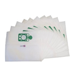 Sac aspirateur compatible avec Numatic Dorsal RSV130, RSB140, RBV130, RSB150, RSV150, RSAV130, 604011 - La pochette de 10 sacs microfibre