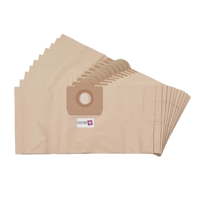 Sac aspirateur compatible avec Colgate EP23, P16, P28, P24 - Karcher 2001, 3001, 69040510 - Techline EP23, P16, P28, P24. etc. - pochette de 10 sacs papier