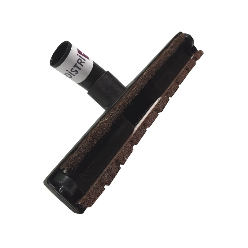 Suceur poussières en crin de cheval à roulettes pour aspirateur allant sur des tubes de diamètre 32mm - Largeur brosse : 30cm