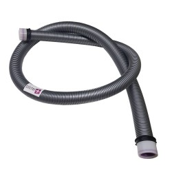 Flexible nu conique diamètre 38/32mm intérieur pour aspirateur avec 2 bagues + 2 clips - Longueur : 2m