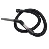 Flexible complet avec poignée plastique/alu pour aspirateur Electrolux UZ930 - Nilfisk GD930... - Longueur : 1,8m - Diamètre : 32mm