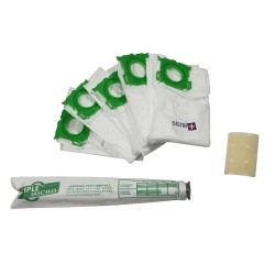 Lot de 2 filtres + 8 sacs microfibre compatibles pour aspirateurs SEBO X (Série)