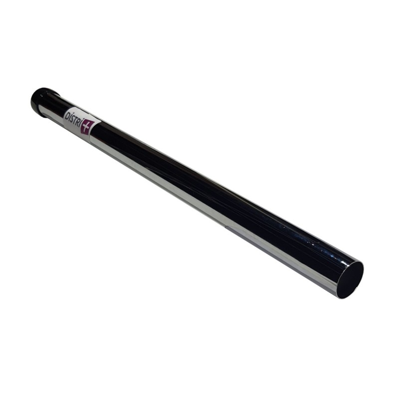 Tube métal en acier chromé pour aspirateur - Diamètre : 35mm - Longueur 50cm