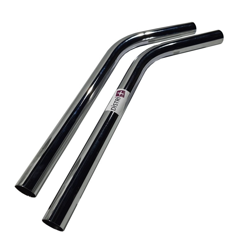 Lot de 2 tubes coudés en métal diamètre 38/40mm pour aspirateurs GHIBLI AS12, AS27, AS60.. - VIPER : LSU275, LSU375, VA80711...