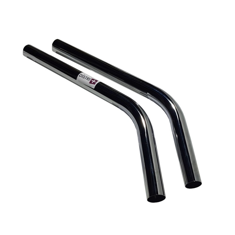 Lot de 2 tubes coudés en métal diamètre 38/40mm pour aspirateurs GHIBLI AS12, AS27, AS60.. - VIPER : LSU275, LSU375, VA80711...