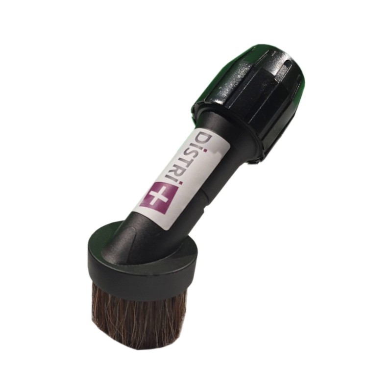 Brosse meuble ronde en crin de cheval universel pour aspirateur allant sur des tubes de diamètre 30 à 37mm - Largeur 8 CM