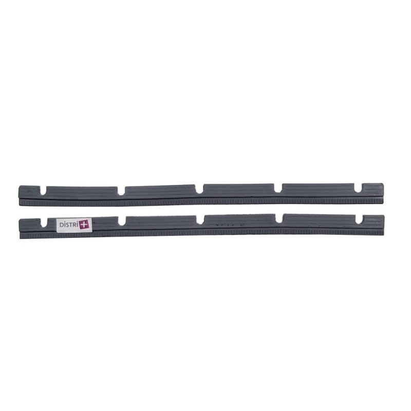 Jeu de 2 bandes caoutchouc pour suceur aspirateur en plastique avec sortie droite de largeur 40cm (notre référence 20238D400BC) - Alternative pour GHIBLI 6511215