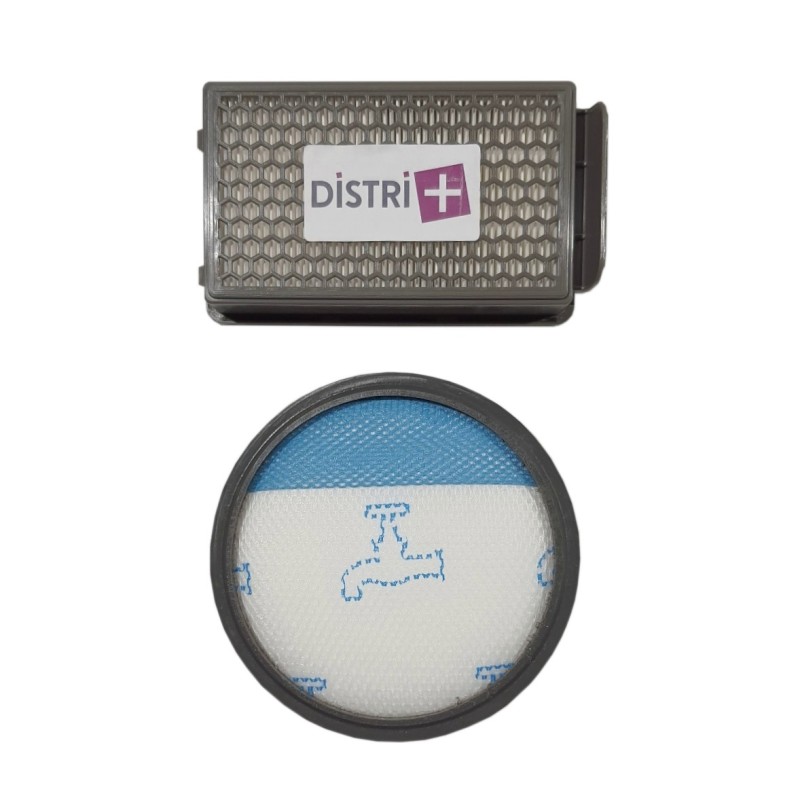 Lot de 2 filtres pour aspirateurs compatibles Moulinex Rowenta Compact Poxer Cyclonic RO371 à RO379, RO482 à RO488, ZR005901...