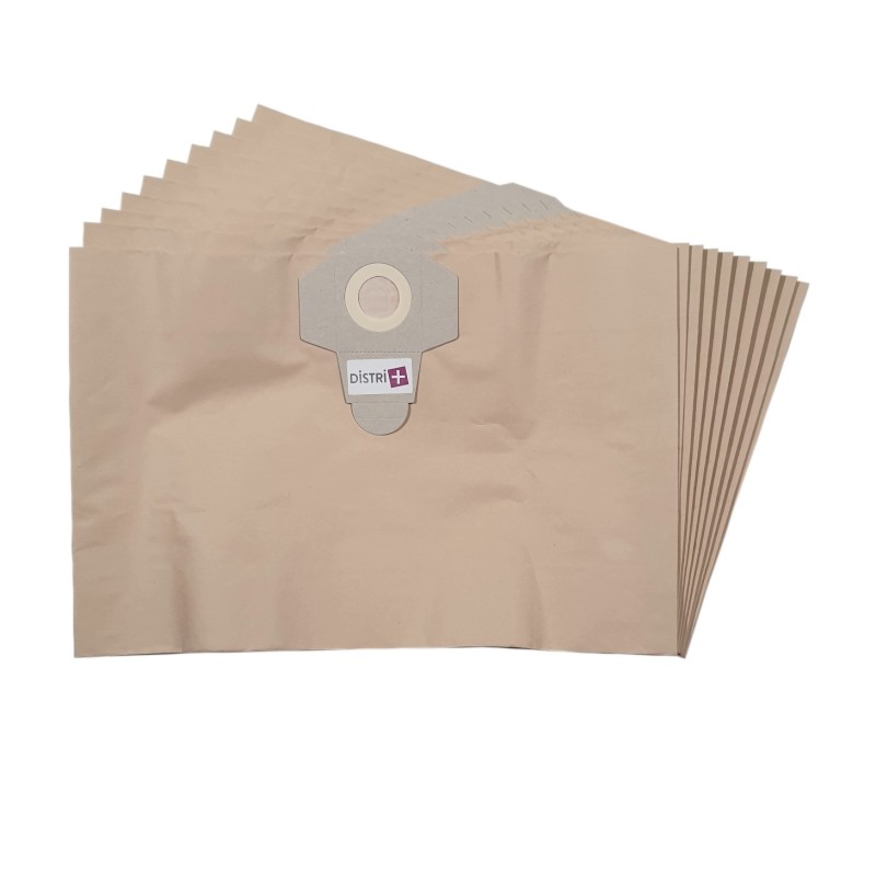 Sac aspirateur compatible avec Aquavac - Goblin Gusty 30, PRO350, HOBBY 33, HOBBY 36, HOBBY 44, SHERPA... - La pochette de 10 sacs papier