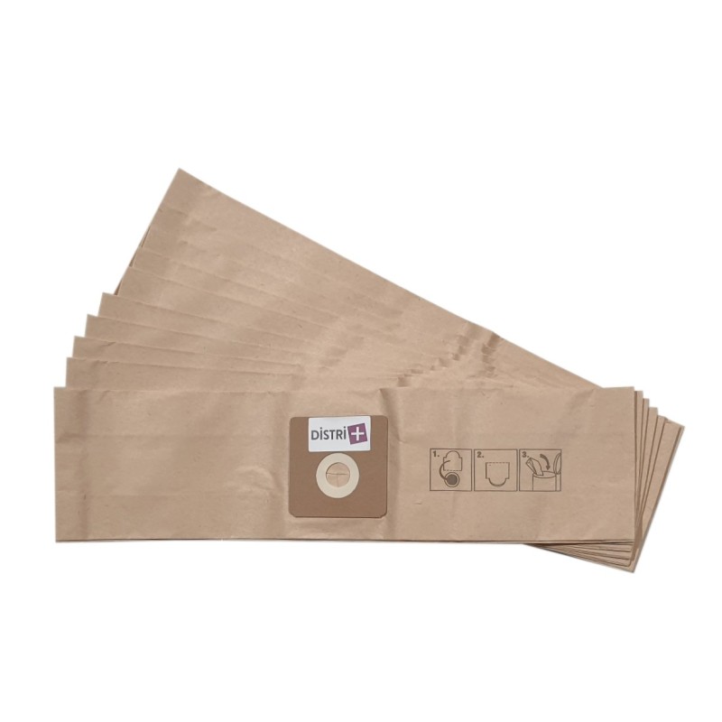 Sac aspirateur compatible avec KARCHER 69042160, BV111, DS5200, K5200, T171, WINNER VAC 1000 / 2000 ... - La pochette de 10 sacs papier