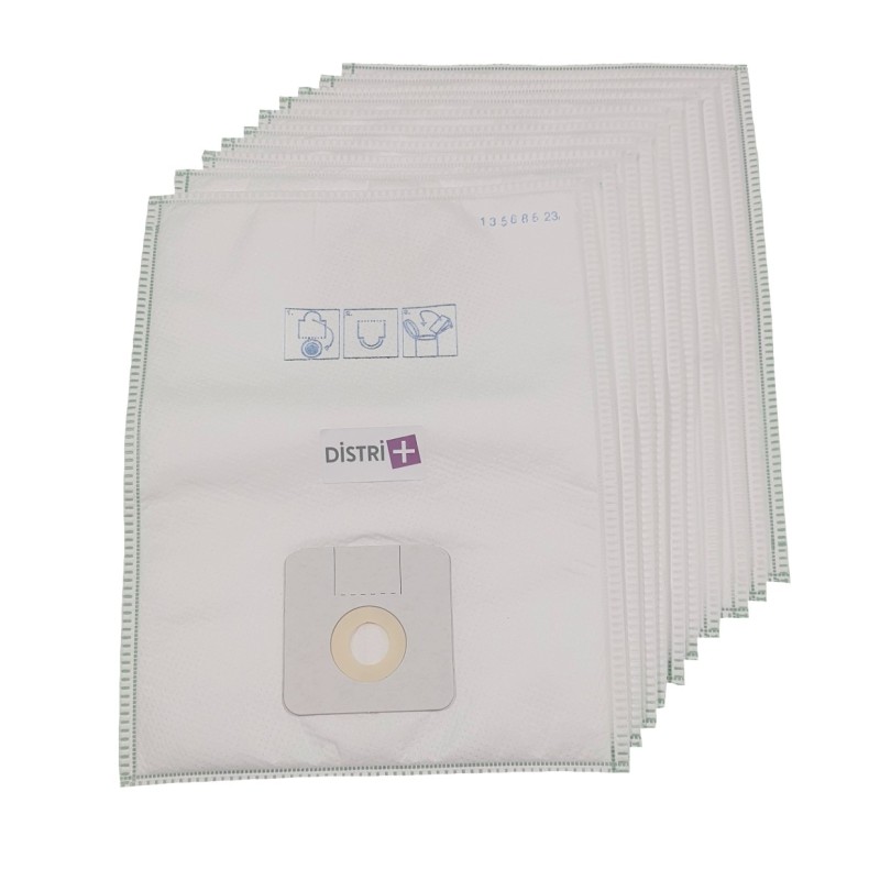 Sac aspirateur compatible avec CLEANFIX : RS 05, RS 07 - COLUMBUS : RS 27, ST11, ST7, T7 - SPRINTUS : T 11 LORITO -pochette de 10 sacs microfibre