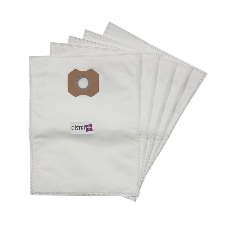 Sac aspirateur compatible avec HITACHI : CV 200, CV 200 P, CV 250 PI, CV 300, CV 300 P, CV400P - IGEFA : VC 8 - La pochette de 5 sacs microfibre