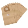 Sac aspirateur compatible avec ALTO/NILFISK/WAP : SALTIX - EURODEC : EPI 24, EPI 78, PI 24 - FIORENTINI : C19B1 - GHIBLI : CHAMPION - ELFO 18L - ICA/IPC/SOTECO : LION 15, SN 1455 - La pochette de 10 sacs papier