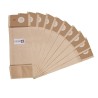 Sac aspirateur compatible avec NILFISK : 1471058500, GU 15 DMU, GU 305, GU 355, GU 355 DUAL, GU 455, GU 455 DUAL, GU 455 DUO, VU 500 - La pochette de 10 sacs